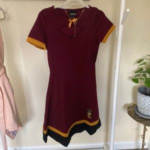 Harry Potter Gryffindor Skater Dress with Keyhole